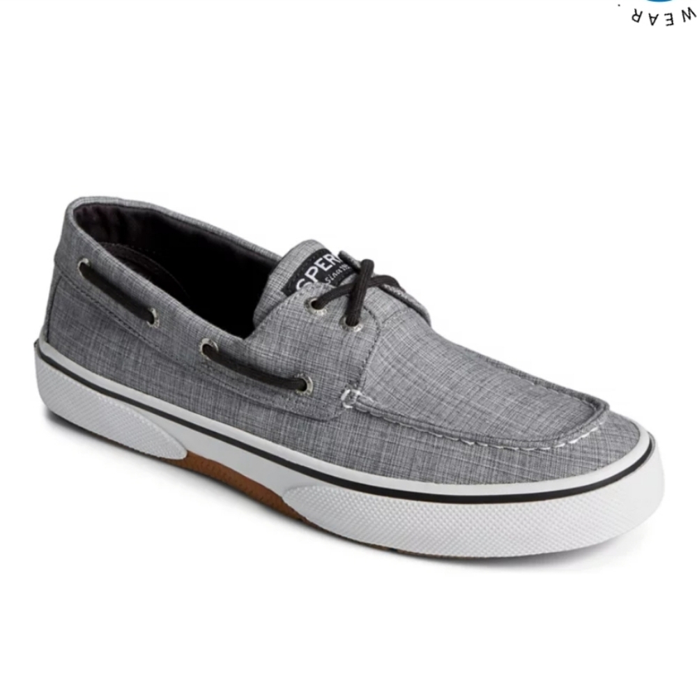 Sperry Halyard Grey Boat Shoe Sneakers Size 10